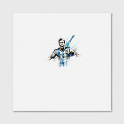 Холст квадратный Messi Argentina Team, цвет: 3D-принт — фото 2