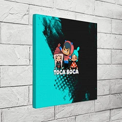 Холст квадратный Toca Boca Рита и Леон, цвет: 3D-принт — фото 2