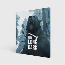 Холст квадратный The Long Dark медведь, цвет: 3D-принт