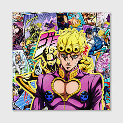 Холст квадратный JoJos Bizarre Adventure - Джорно Джованна, цвет: 3D-принт — фото 2