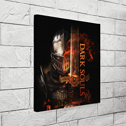 Холст квадратный Dark Souls - The Ashen One, цвет: 3D-принт — фото 2