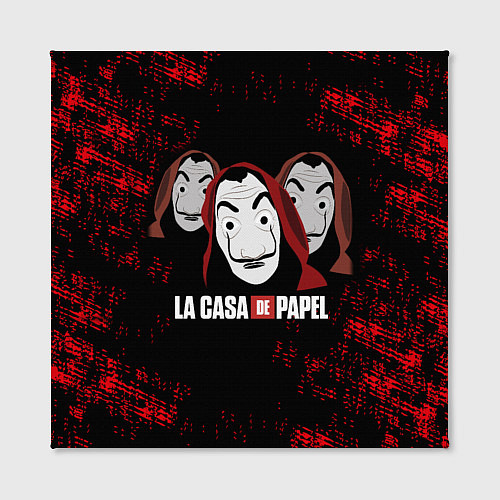 Картина квадратная БУМАЖНЫЙ ДОМ СЕРИАЛ LA CASA DE PAPEL BELLA CIAO / 3D-принт – фото 2