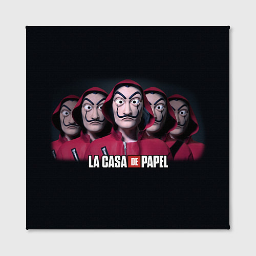 Картина квадратная LA CASA DE PAPEL BELLA CIAO БУМАЖНЫЙ ДОМ / 3D-принт – фото 2