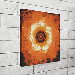 Холст квадратный Оранжевый взрыв - коллекция Путешествие - Хуф и Ся, цвет: 3D-принт — фото 2