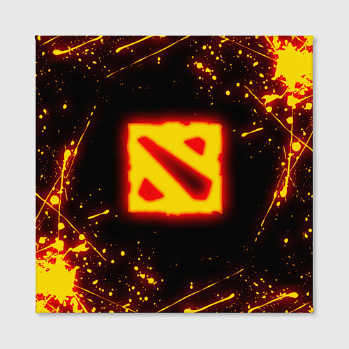 Картина квадратная DOTA 2 FIRE LOGO ДОТА 2 ОГНЕННЫЙ ЛОГО / 3D-принт – фото 2