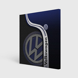 Холст квадратный Volkswagen Фольксваген, цвет: 3D-принт