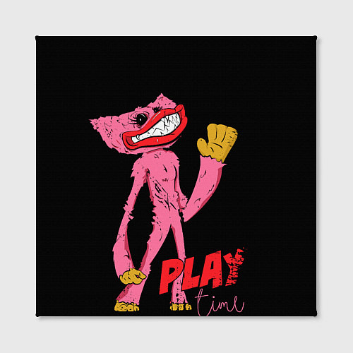 Картина квадратная Розовый Хагги Poppy Playtime / 3D-принт – фото 2