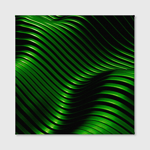 Картина квадратная Волны изумрудного металла / 3D-принт – фото 2