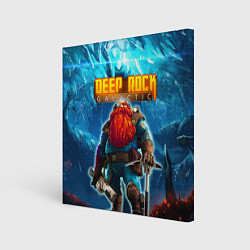 Холст квадратный Deep Rock Galactic Scout, цвет: 3D-принт