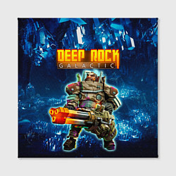 Холст квадратный Deep Rock Galactic Gunner, цвет: 3D-принт — фото 2