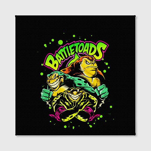 Картина квадратная Battletoads Боевые Жабы / 3D-принт – фото 2