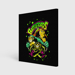 Холст квадратный Battletoads Боевые Жабы, цвет: 3D-принт