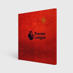 Холст квадратный MU Manchester United MU, цвет: 3D-принт