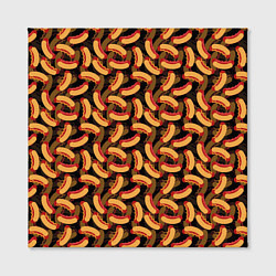 Холст квадратный Хот-Доги Hot Dogs, цвет: 3D-принт — фото 2