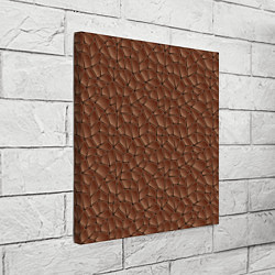 Холст квадратный Шоколадная Текстура, цвет: 3D-принт — фото 2