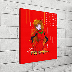 Холст квадратный Аска Лэнгли Сорью Evangelion, цвет: 3D-принт — фото 2
