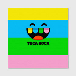 Холст квадратный Toca Boca Logo Тока Бока, цвет: 3D-принт — фото 2