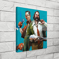 Холст квадратный Детективы в деле, цвет: 3D-принт — фото 2