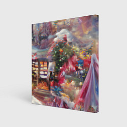 Холст квадратный Ностальгия Рождества, цвет: 3D-принт