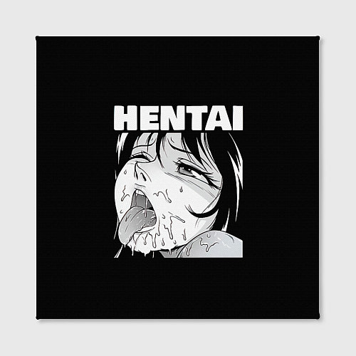 Картина квадратная HENTAI девочка ahegao / 3D-принт – фото 2