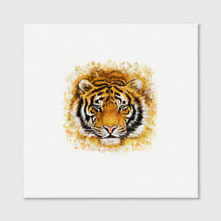 Холст квадратный Дикий Тигр Wild Tiger, цвет: 3D-принт — фото 2