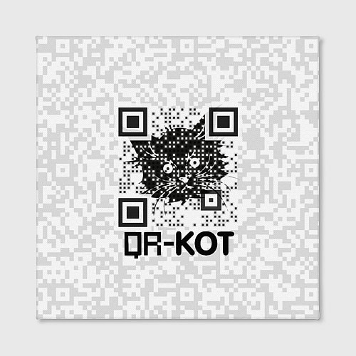 Картина квадратная QR код котик / 3D-принт – фото 2