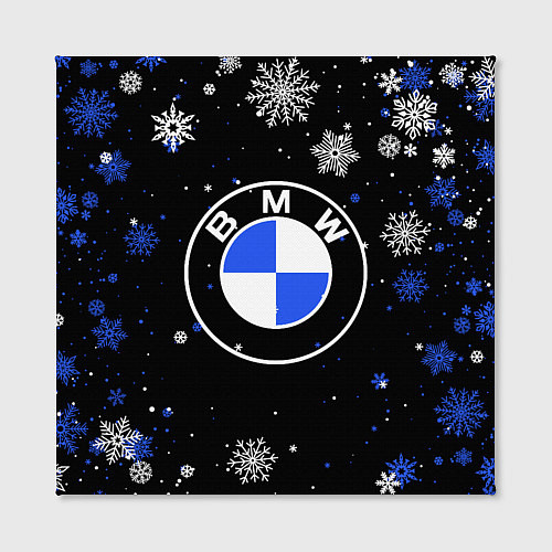 Картина квадратная НОВОГОДНИЙ БМВ НОВЫЙ ГОД BMW / 3D-принт – фото 2