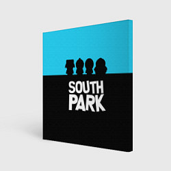 Холст квадратный Южный парк персонажи South Park, цвет: 3D-принт