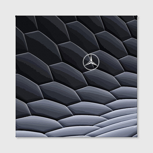 Картина квадратная Mercedes Benz pattern / 3D-принт – фото 2