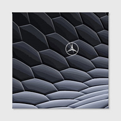 Холст квадратный Mercedes Benz pattern, цвет: 3D-принт — фото 2
