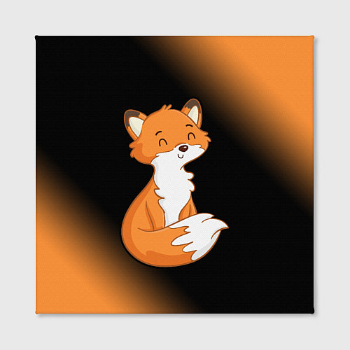 Картина квадратная FOX - Градиент / 3D-принт – фото 2