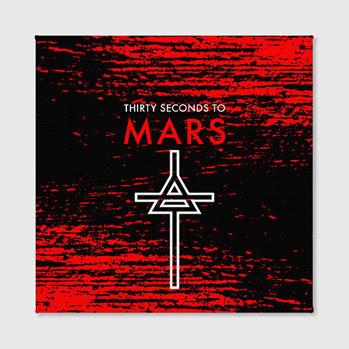 Картина квадратная 30 Seconds to Mars - До марса 30 сек / 3D-принт – фото 2