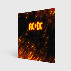 Холст квадратный ACDC Neon, цвет: 3D-принт