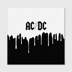 Холст квадратный ACDC подтёки, цвет: 3D-принт — фото 2