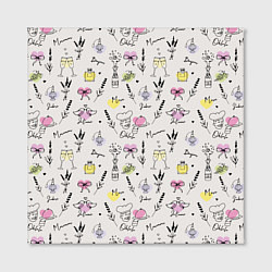 Холст квадратный Франция паттерн, цвет: 3D-принт — фото 2