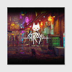 Холст квадратный Stray: Poster, цвет: 3D-принт — фото 2