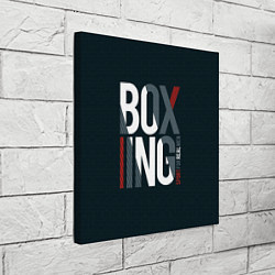 Холст квадратный Бокс - Boxing, цвет: 3D-принт — фото 2