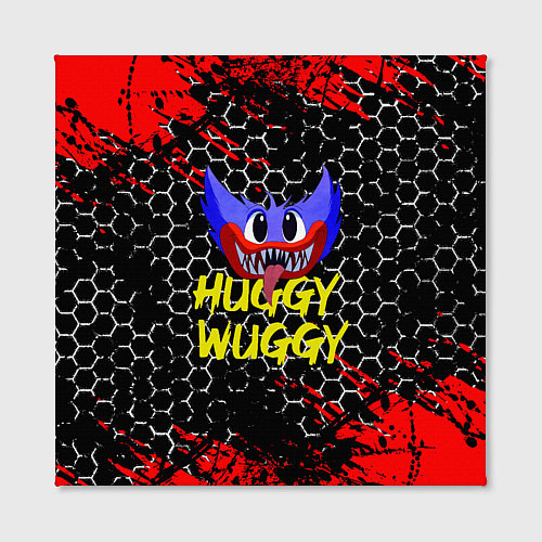 Картина квадратная Huggy Wuggy соты / 3D-принт – фото 2