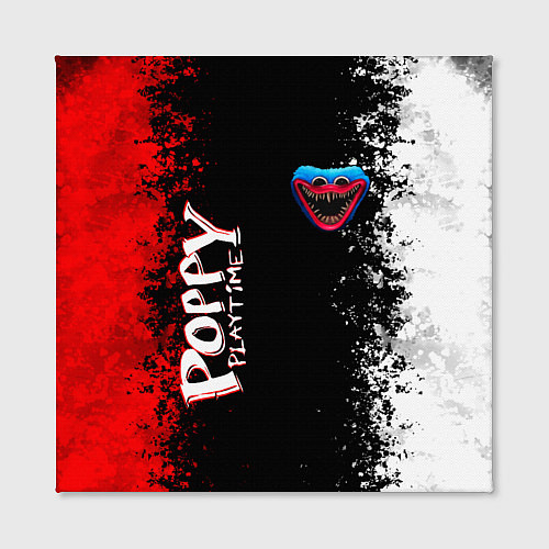 Картина квадратная Poppy Playtime - Брызги и капли красок / 3D-принт – фото 2