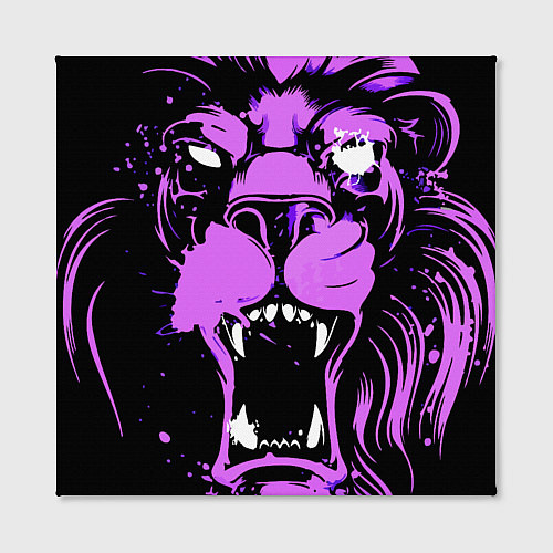 Картина квадратная Neon pink lion / 3D-принт – фото 2