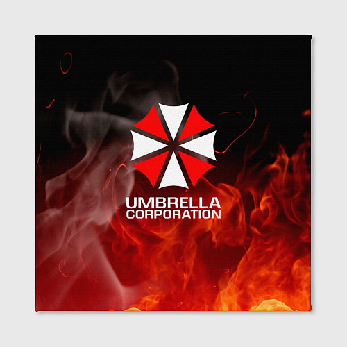 Картина квадратная Umbrella Corporation пламя / 3D-принт – фото 2