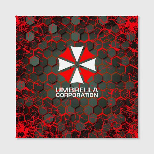 Картина квадратная Umbrella Corporation соты / 3D-принт – фото 2