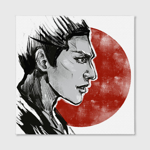 Картина квадратная SAMURAI HEART 2 / 3D-принт – фото 2