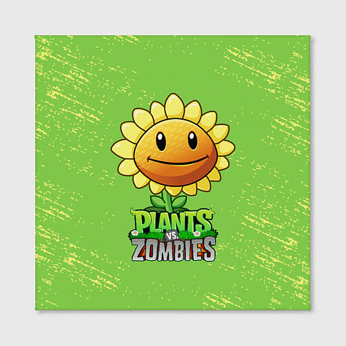 Картина квадратная Подсолнух Plants vs Zombies / 3D-принт – фото 2
