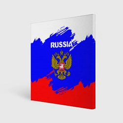 Холст квадратный Russia Геометрия, цвет: 3D-принт