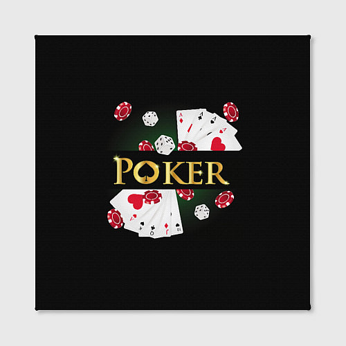 Картина квадратная Покер POKER / 3D-принт – фото 2