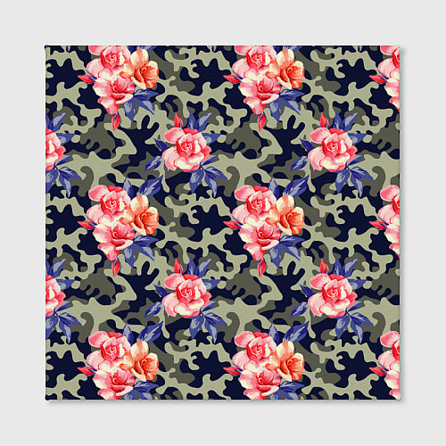 Картина квадратная Military rose / 3D-принт – фото 2