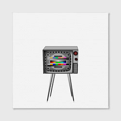 Холст квадратный Старый телевизор 2 0, цвет: 3D-принт — фото 2