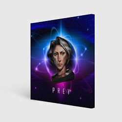Холст квадратный PREY GIRL PLANET, цвет: 3D-принт