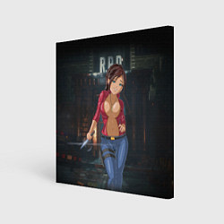 Холст квадратный Claire Redfield from Resident Evil 2 remake by sex, цвет: 3D-принт